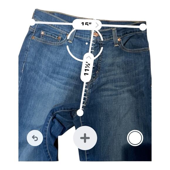 Levi's 512 Women’s Perfectly SLIMMING Bootcut 12M Dark Blue Stretch LEVG685 - Picture 9 of 10